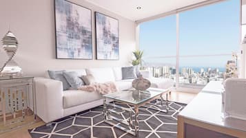 49-inch Smart TV with cable channels, table tennis