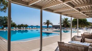 Indoor pool, outdoor pool