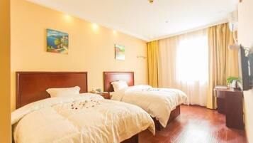 Blackout drapes, iron/ironing board, free WiFi