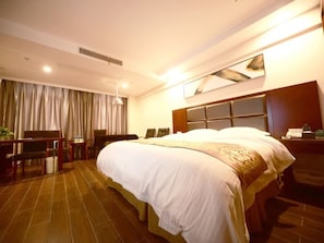 Blackout curtains, iron/ironing board, free WiFi