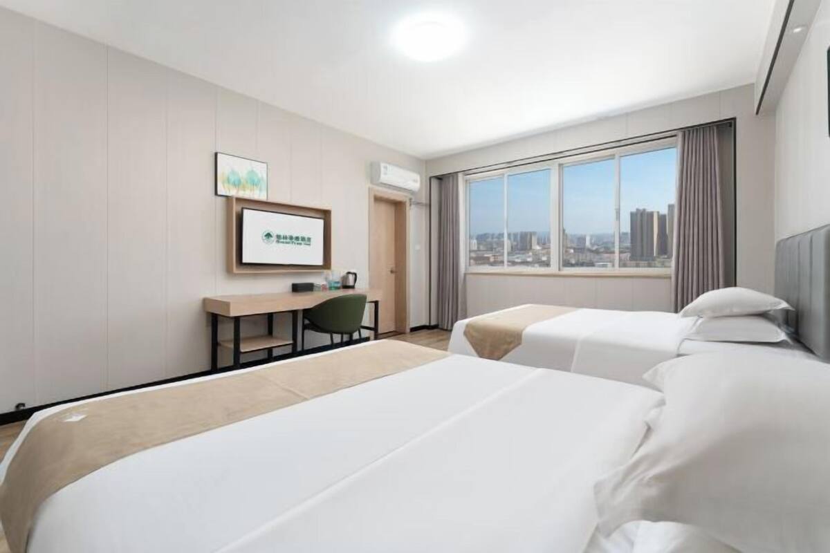 Blackout curtains, iron/ironing board, free WiFi
