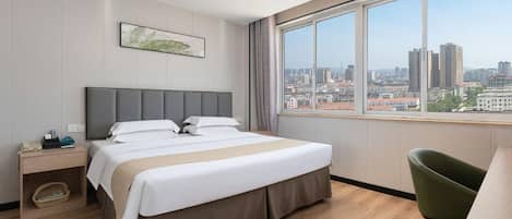 Blackout curtains, iron/ironing board, free WiFi