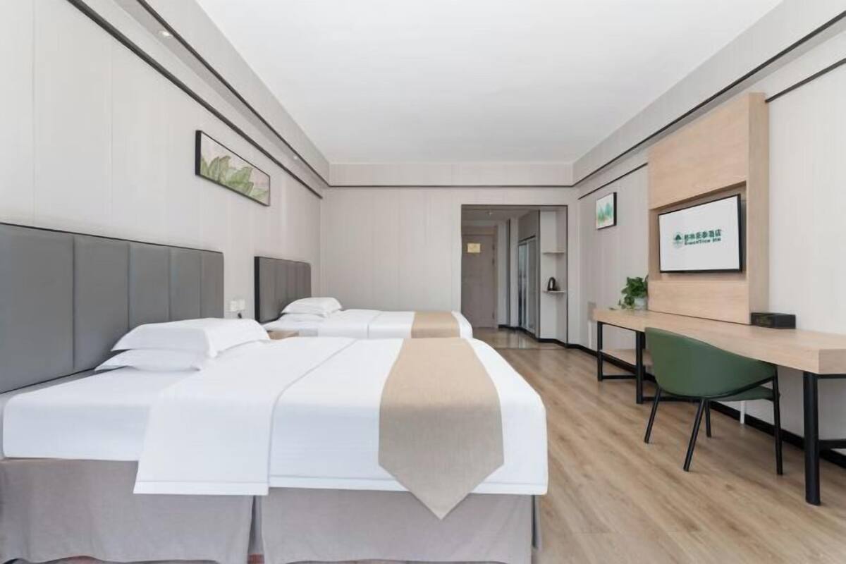 Blackout curtains, iron/ironing board, free WiFi