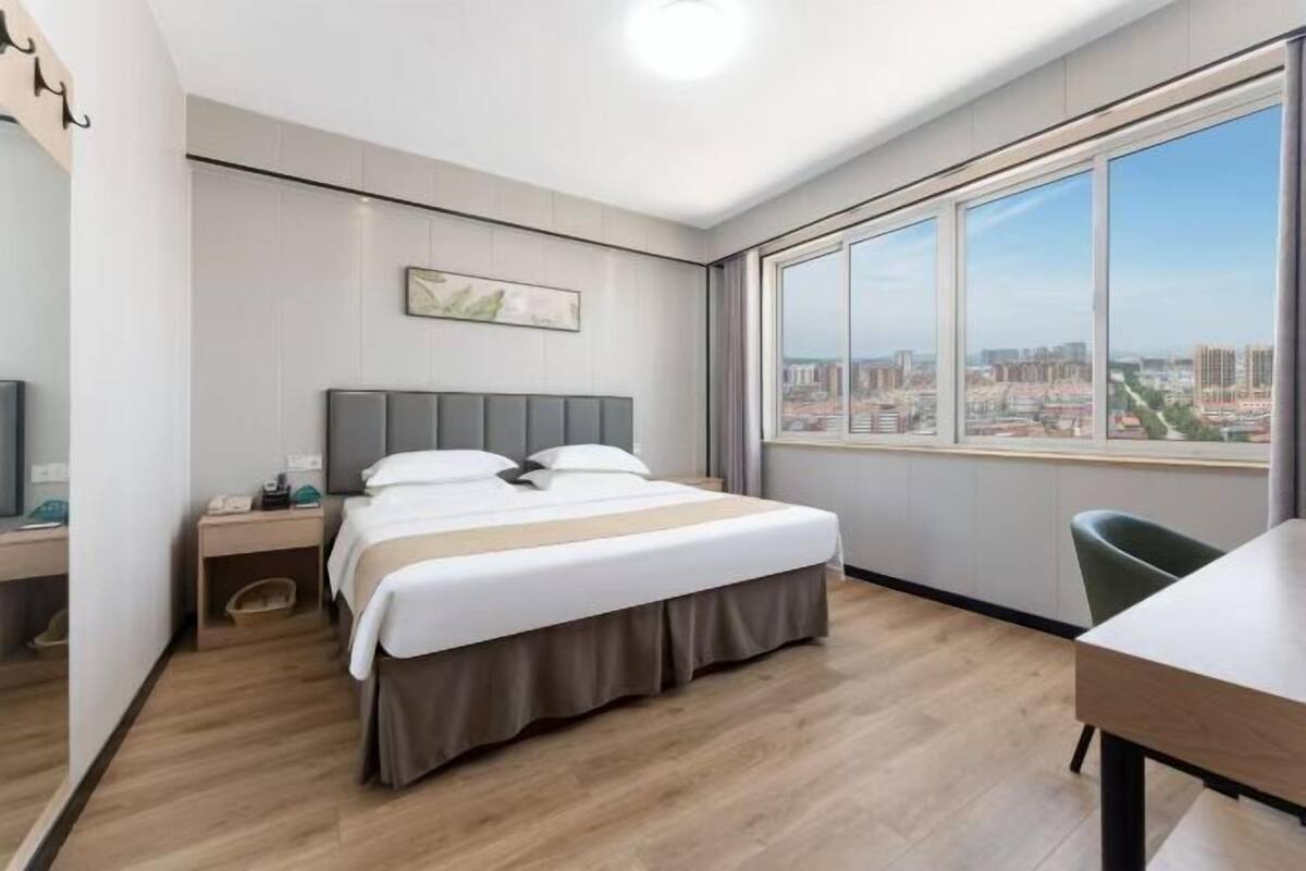 Blackout curtains, iron/ironing board, free WiFi