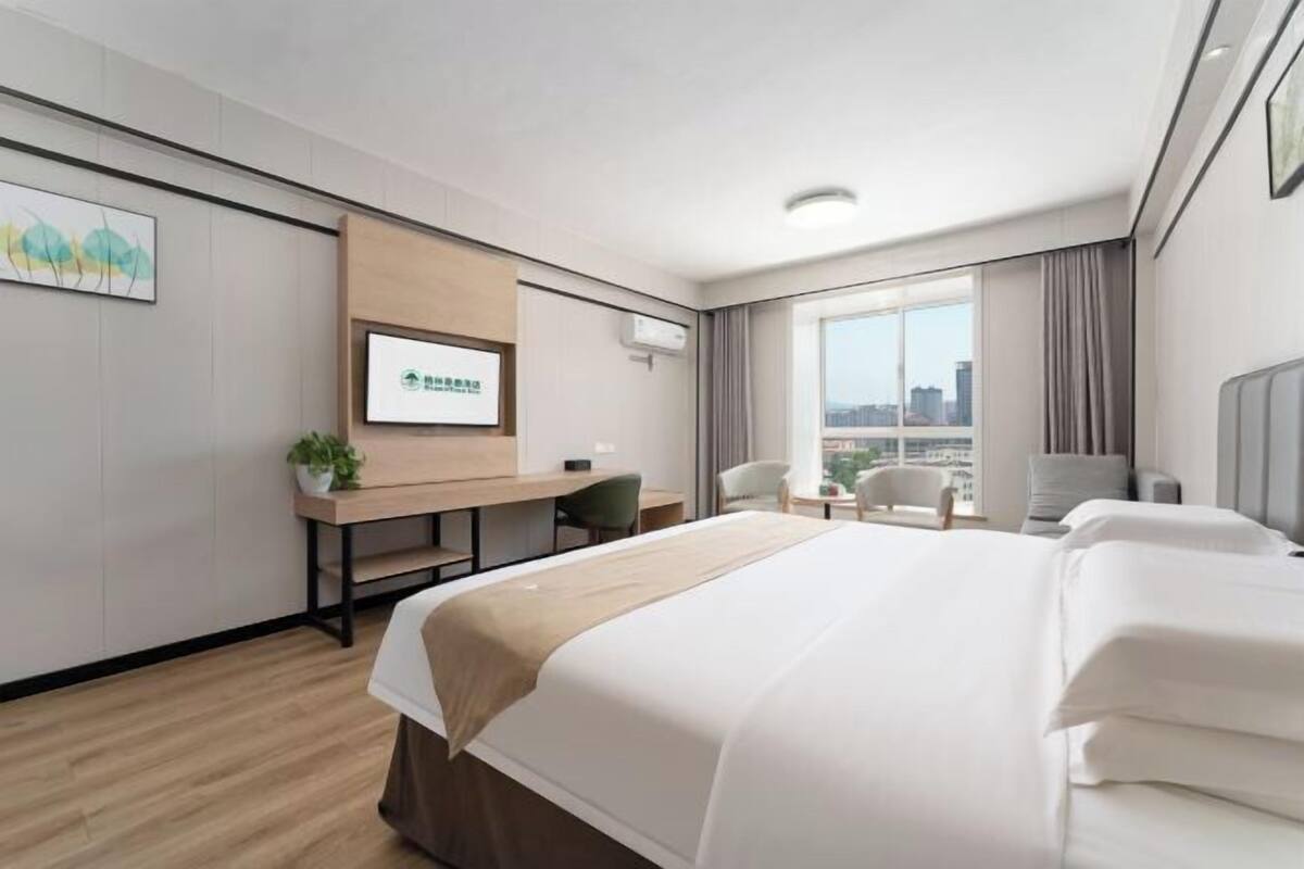 Blackout curtains, iron/ironing board, free WiFi