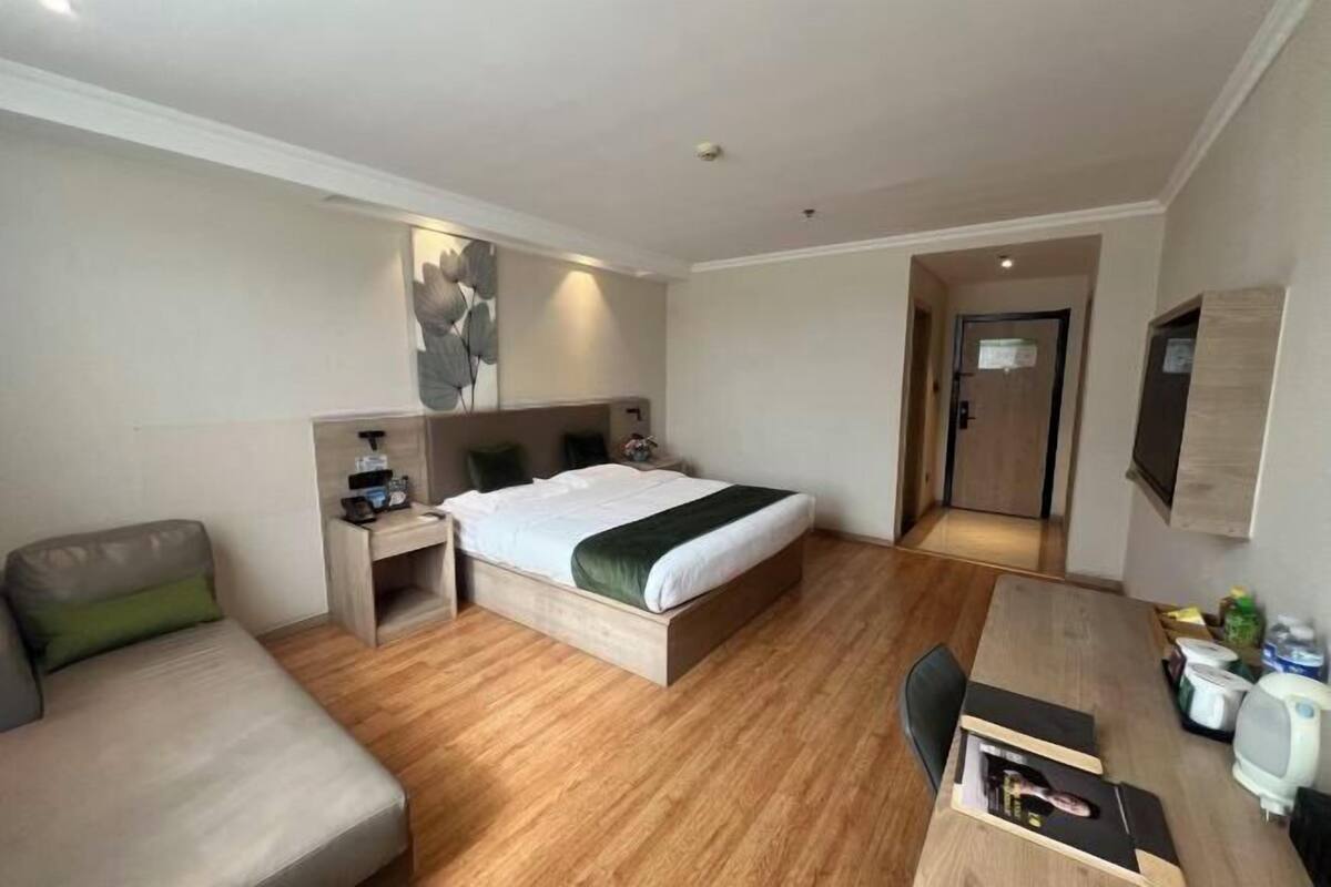 Blackout curtains, iron/ironing board, free WiFi