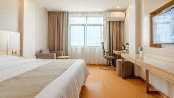 Blackout curtains, iron/ironing board, free WiFi