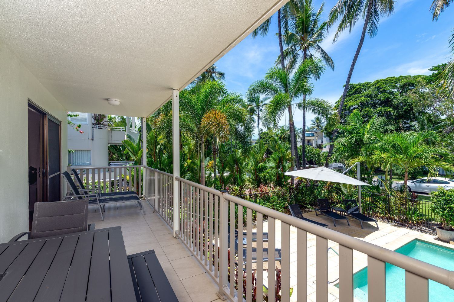 2 Bedroom Apartment Pool View | Balcony view