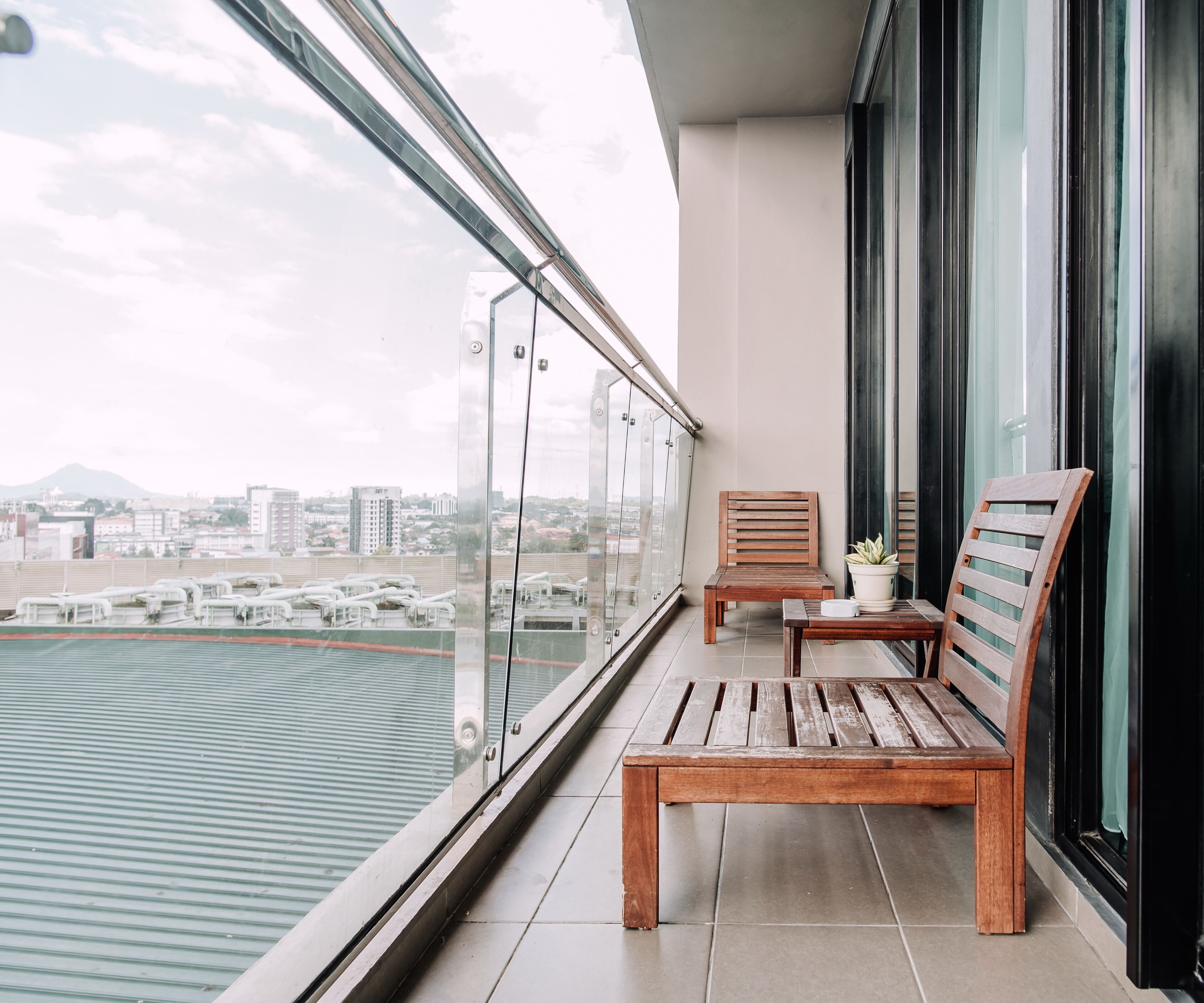 Apartemen, 3 kamar tidur | Balkon