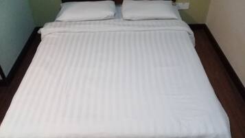 Blackout curtains, iron/ironing board, free WiFi, bed sheets