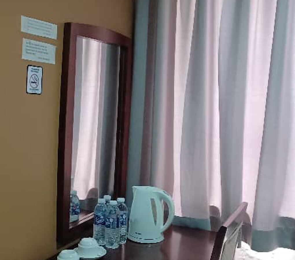 Blackout curtains, iron/ironing board, free WiFi, bed sheets
