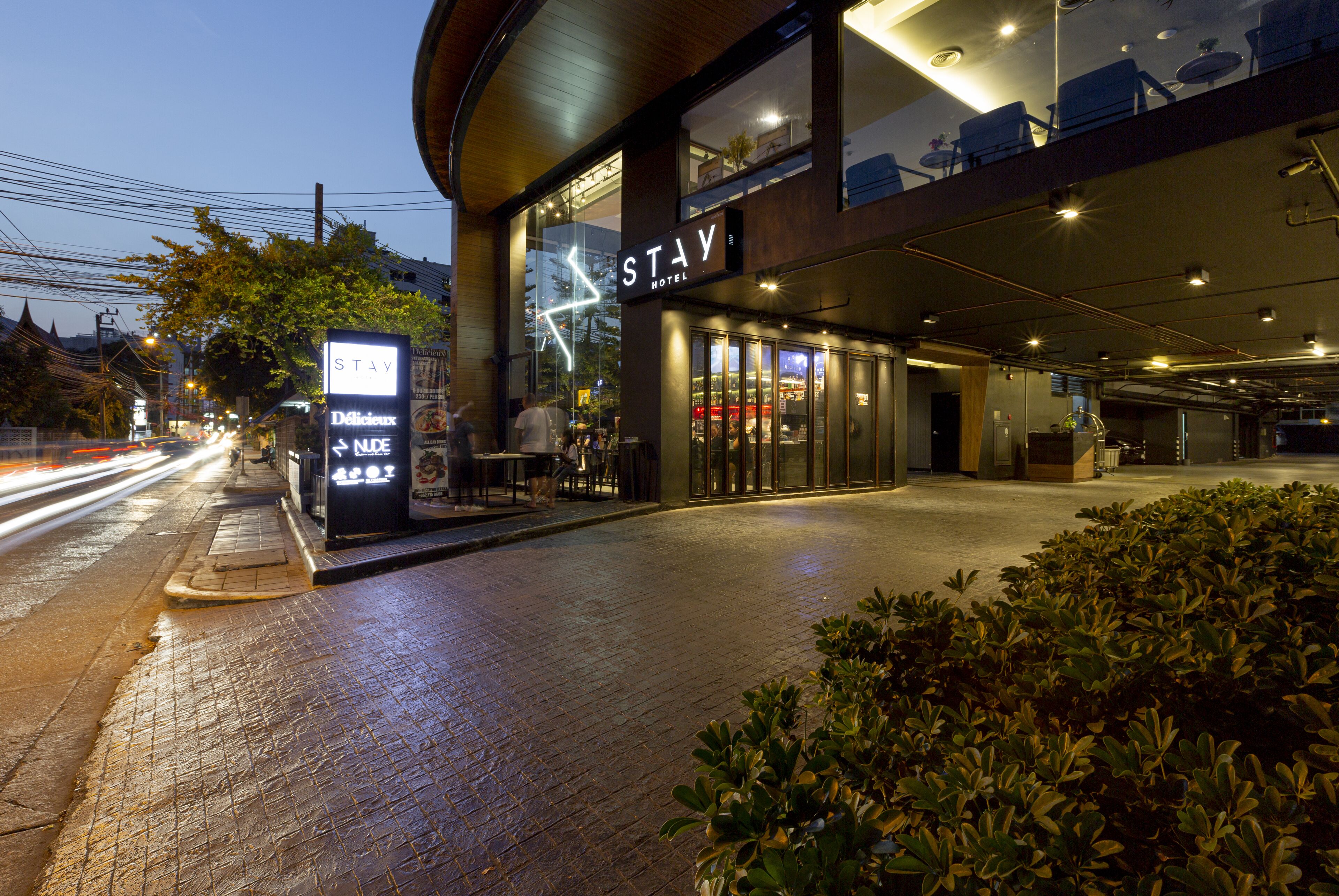 front of property – evening/night