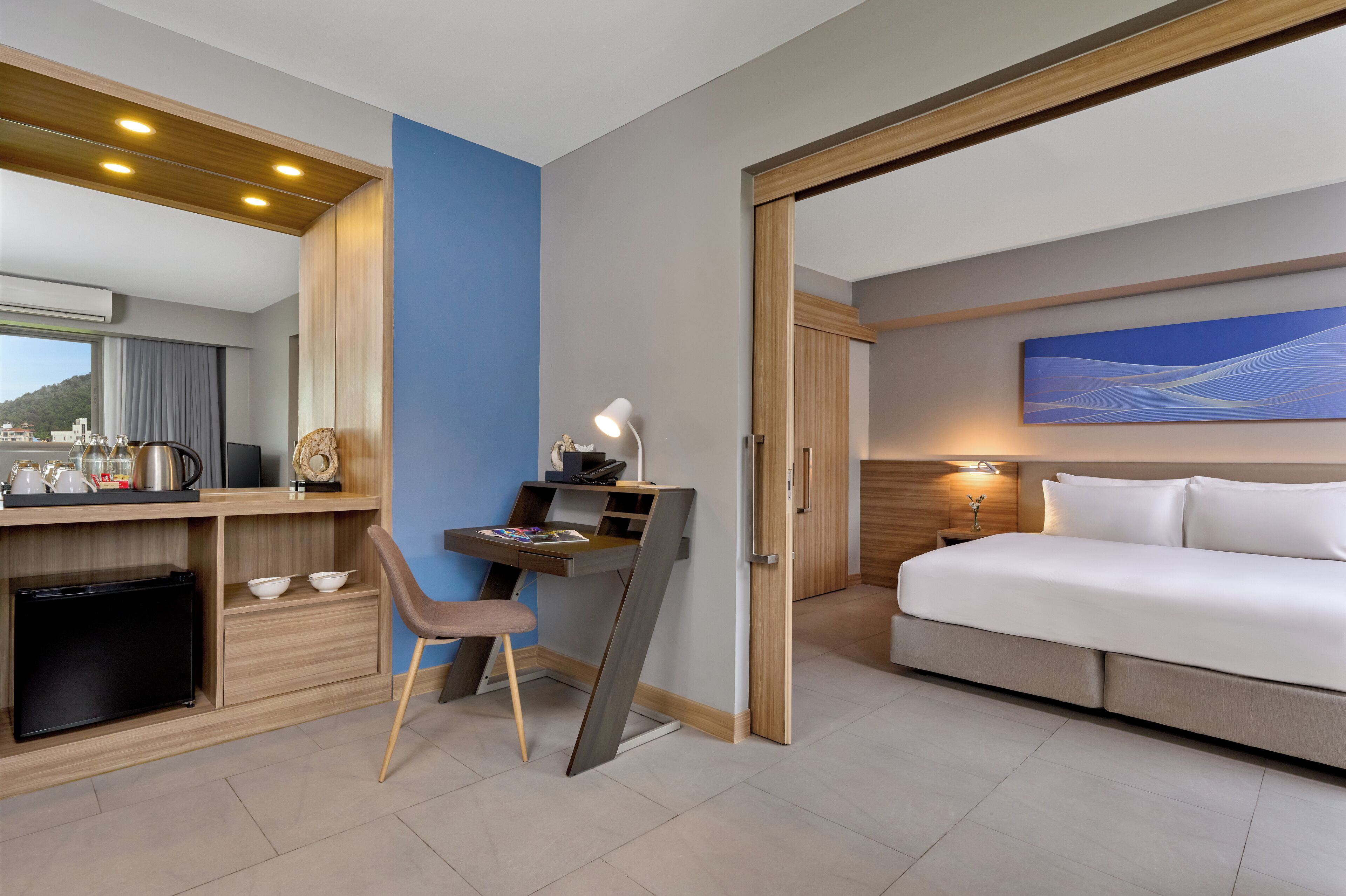 Family Suite, 2 Bedrooms (1 Double Bed and 2 Single Beds) | Minibar, in-room safe, desk, laptop workspace