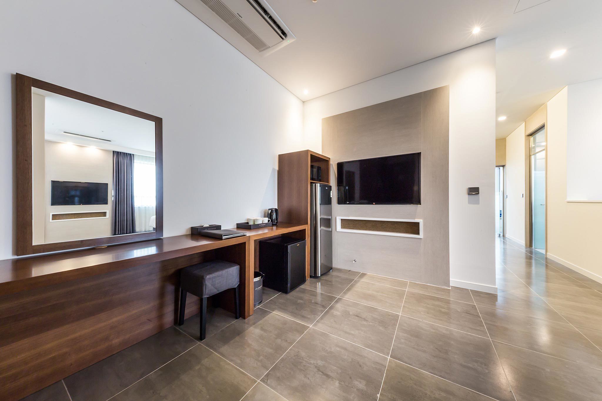 penthouse (b type) | living area | led tv