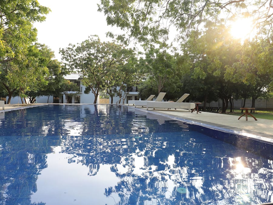 Outdoor pool, an infinity pool
