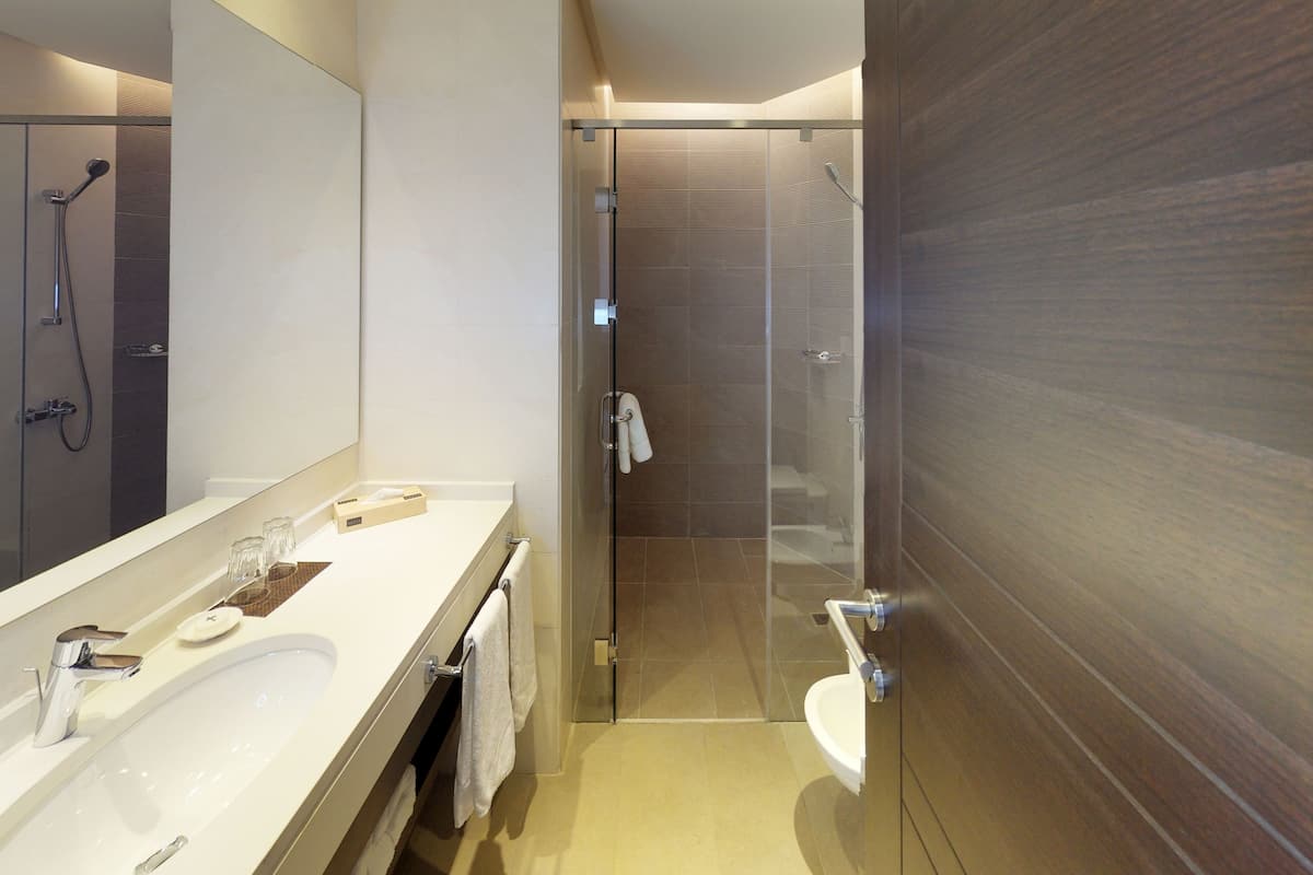 grand suite, 2 bedrooms | bathroom | free toiletries, hair dryer, bathrobes, slippers