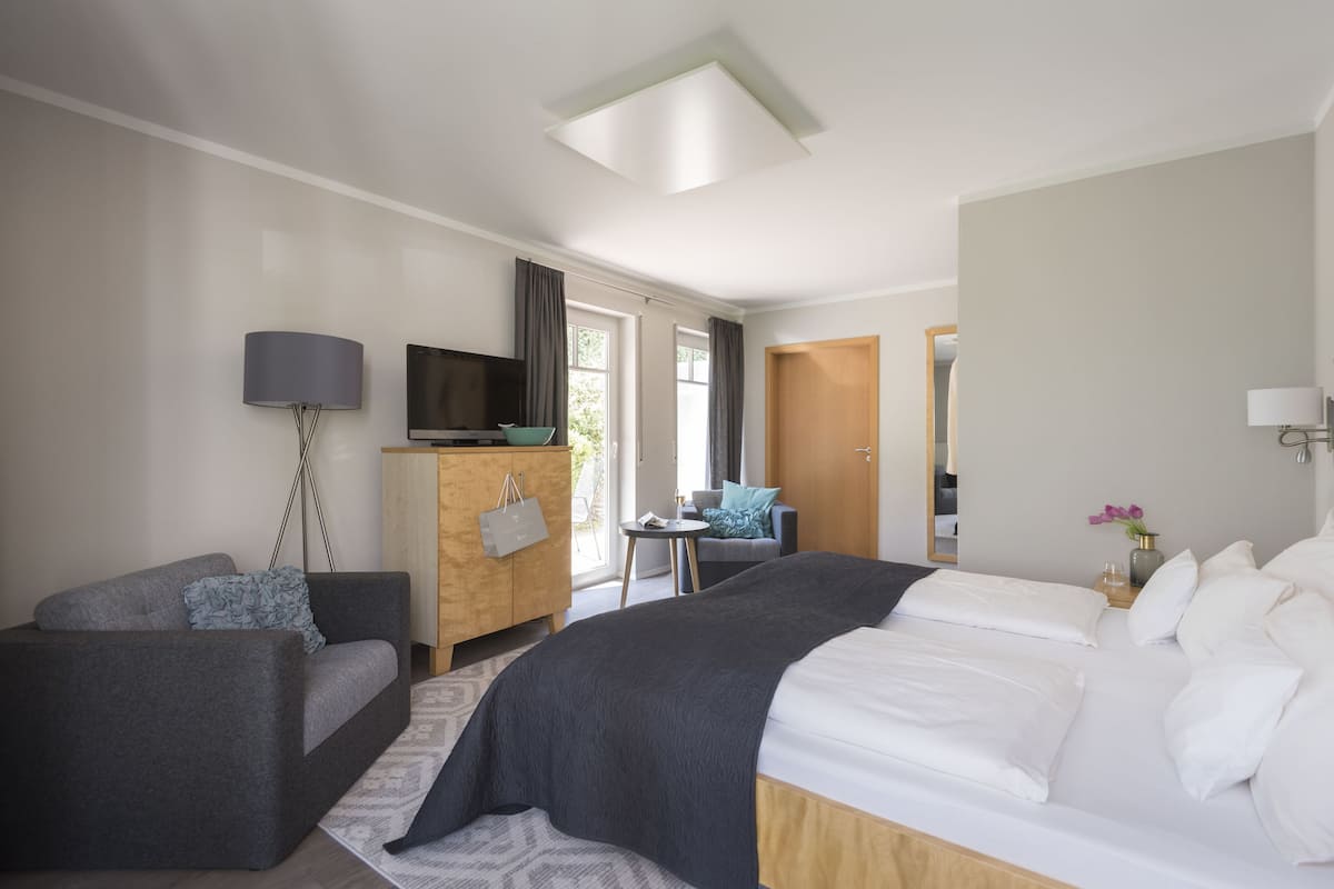 1 camera, biancheria da letto ipoallergenica, una cassaforte in camera