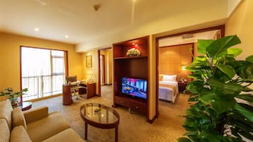 Minibar, in-room safe, desk, blackout curtains