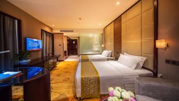 Minibar, in-room safe, desk, blackout drapes