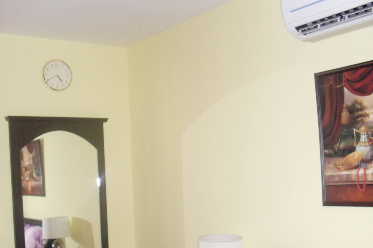 Iron/ironing board, free cots/infant beds, free WiFi