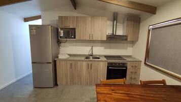 Panoramic Apartment, Multiple Beds, Private Bathroom | Private kitchen | Microwave, stovetop, cookware/dishes/utensils