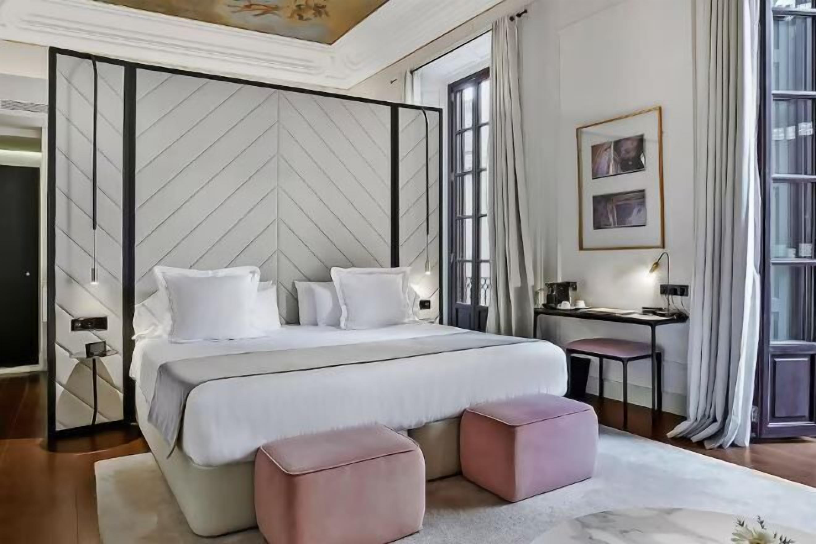 Egyptian cotton sheets, premium bedding, down duvets, memory-foam beds