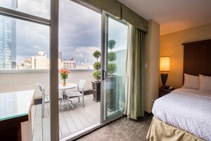 Deluxe Suite, 1 King Bed, Terrace, City View | Terrace/patio