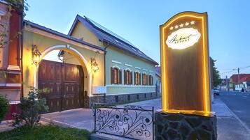Front of property – evening/night