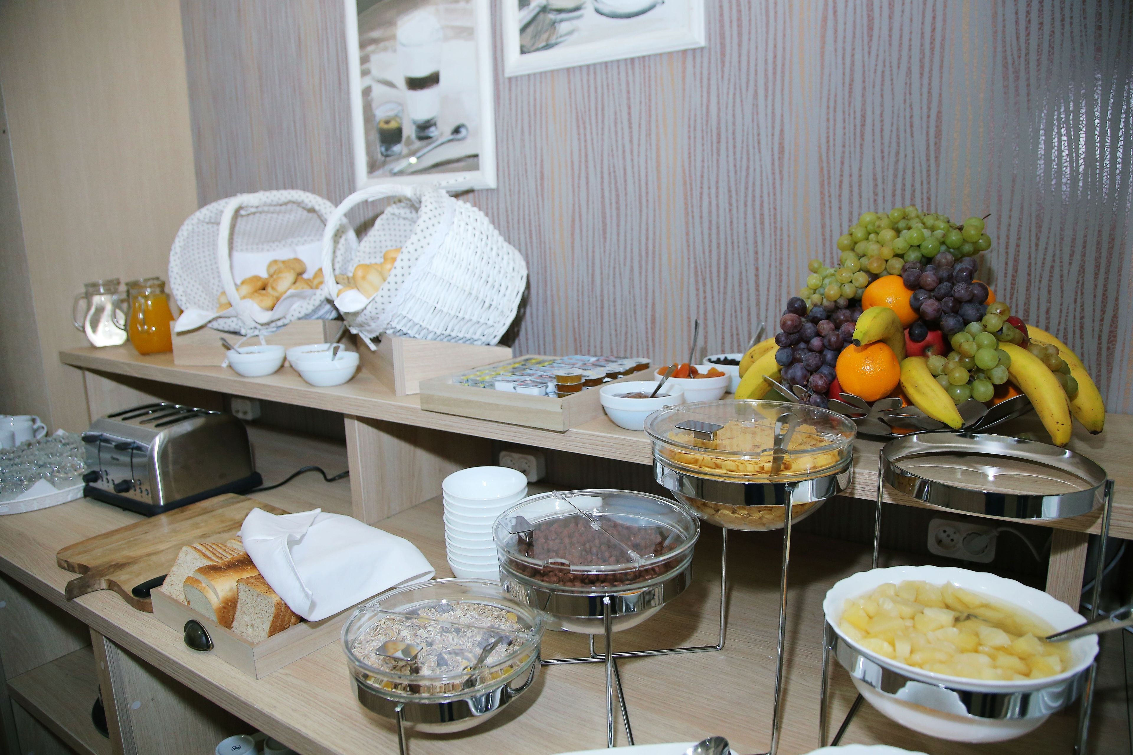 daily buffet breakfast (eur 5 per person)