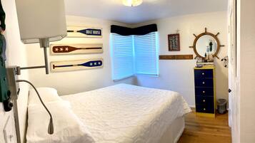 2 bedrooms, in-room safe, iron/ironing board, travel cot