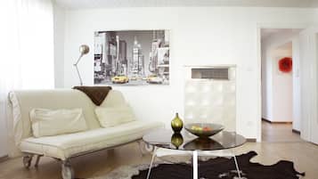 Televisión, reproductor de DVD, libros y videoteca