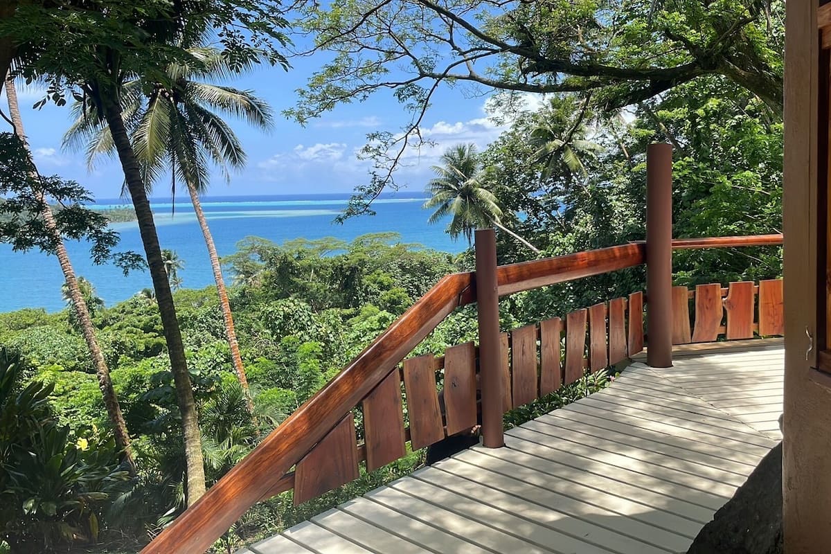Bungalow, 1 Bedroom, Kitchenette, Sea View (Fare Piti) | Terrace/patio