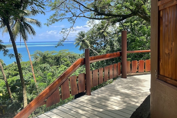 Bungalow, 1 Bedroom, Kitchenette, Sea View (Fare Piti) | Terrace/patio