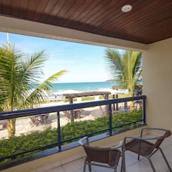 Panoramic Quadruple Room, Sea View | Balcony view