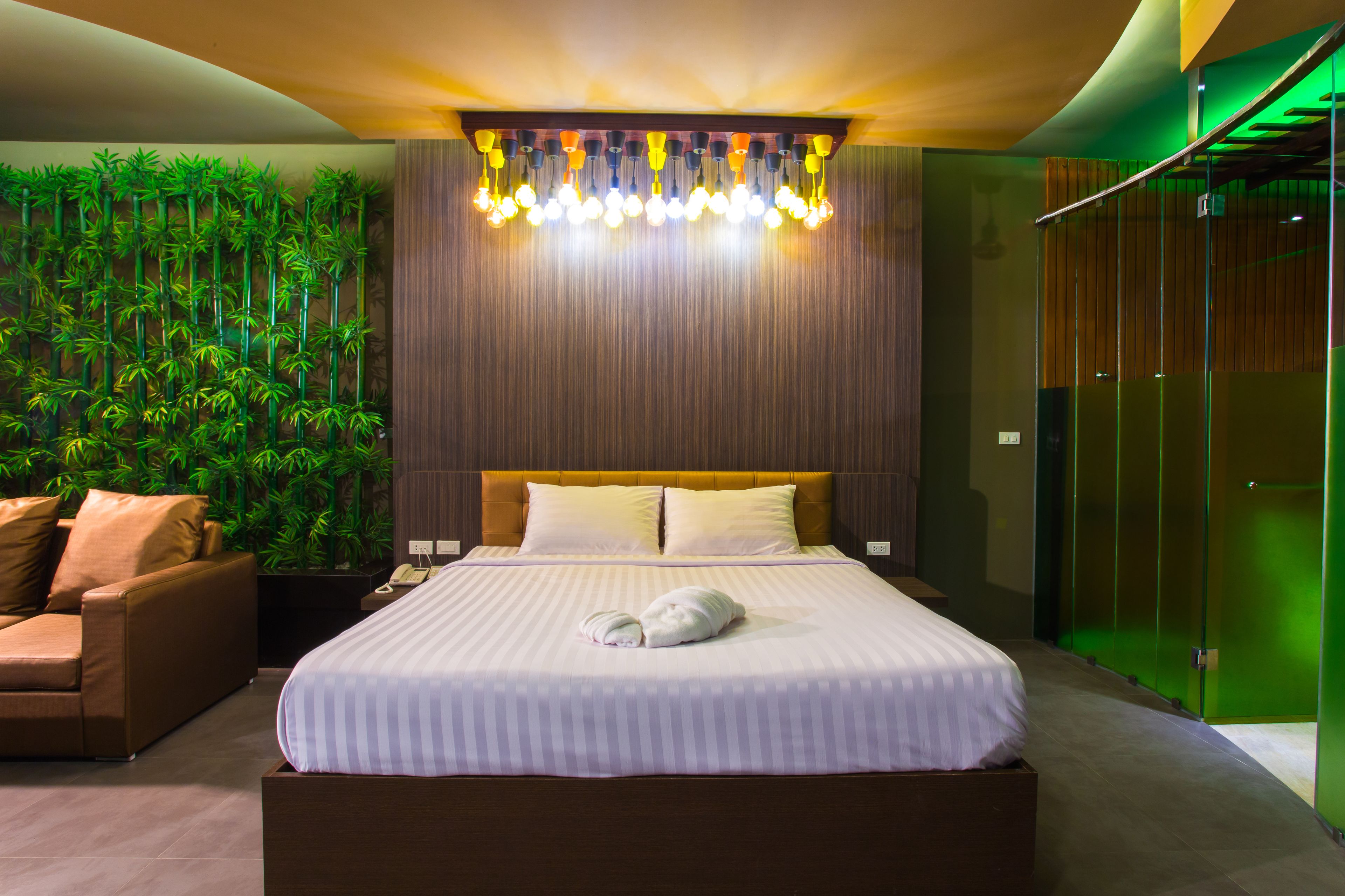 Blackout curtains, soundproofing, free WiFi, bed sheets