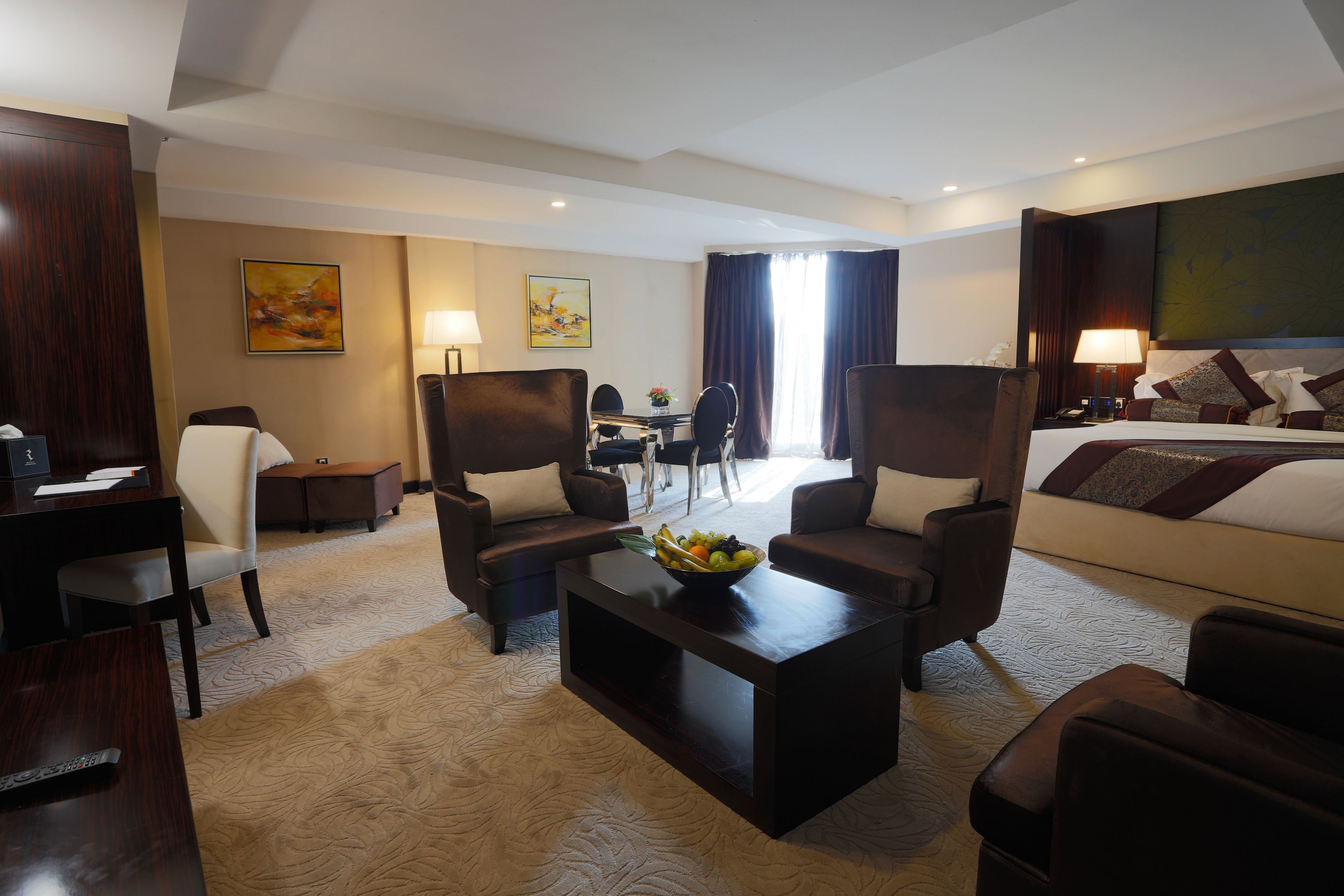 executive suite | 1 bedroom, premium bedding, minibar, in-room safe