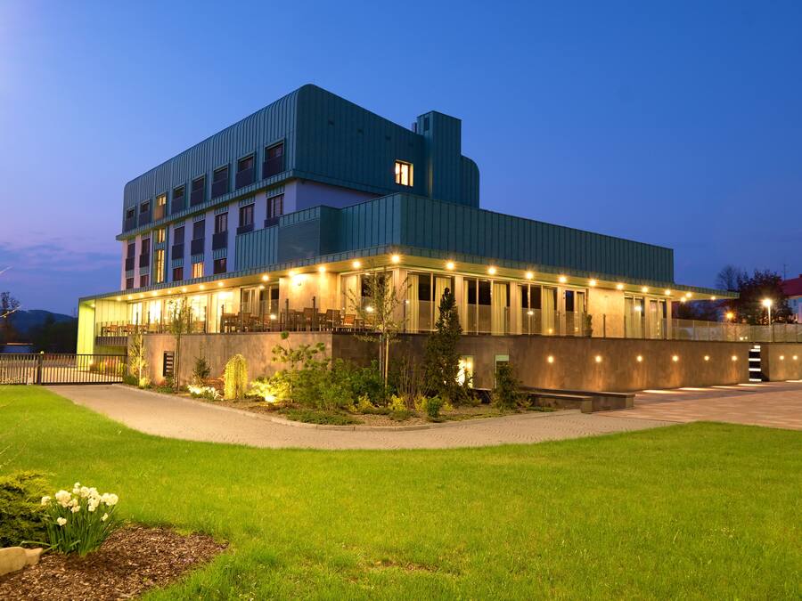 Front of property - evening/night