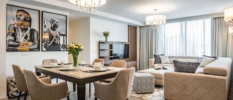 Egyptian cotton sheets, premium bedding, memory-foam beds, in-room safe