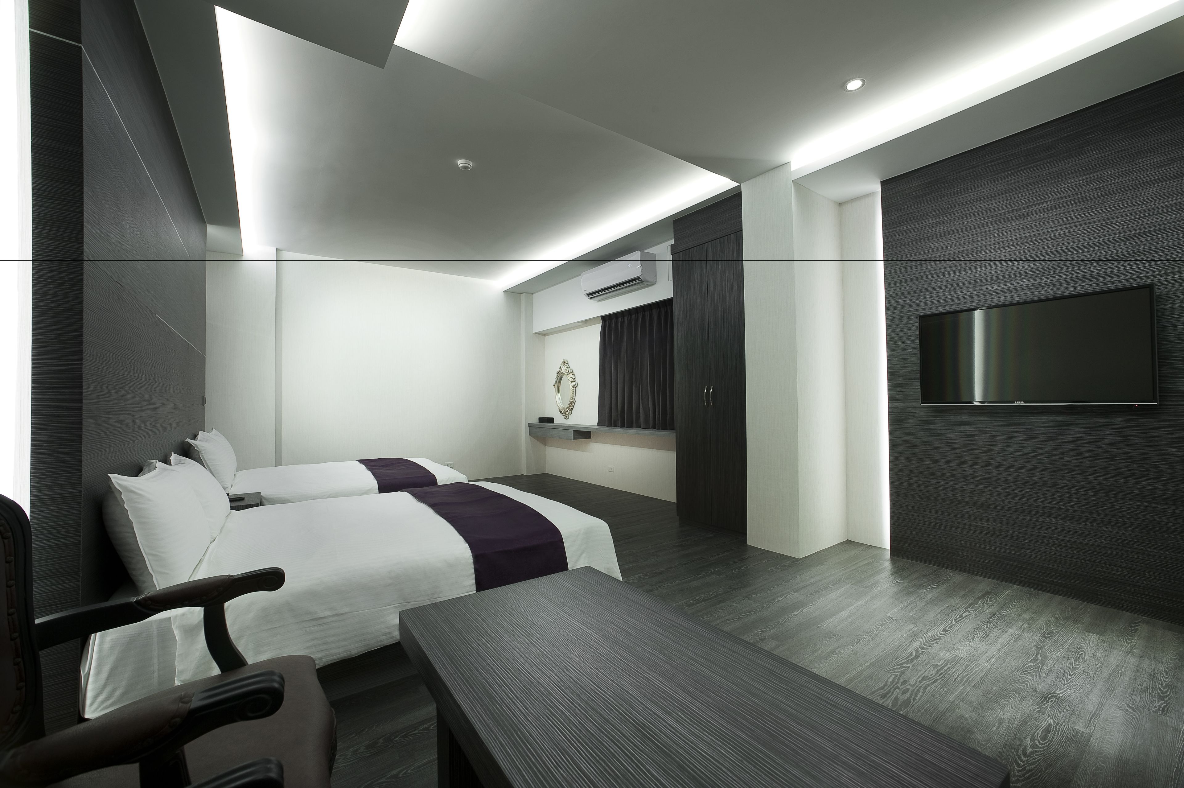 family quadruple room | premium bedding, desk, blackout curtains, soundproofing