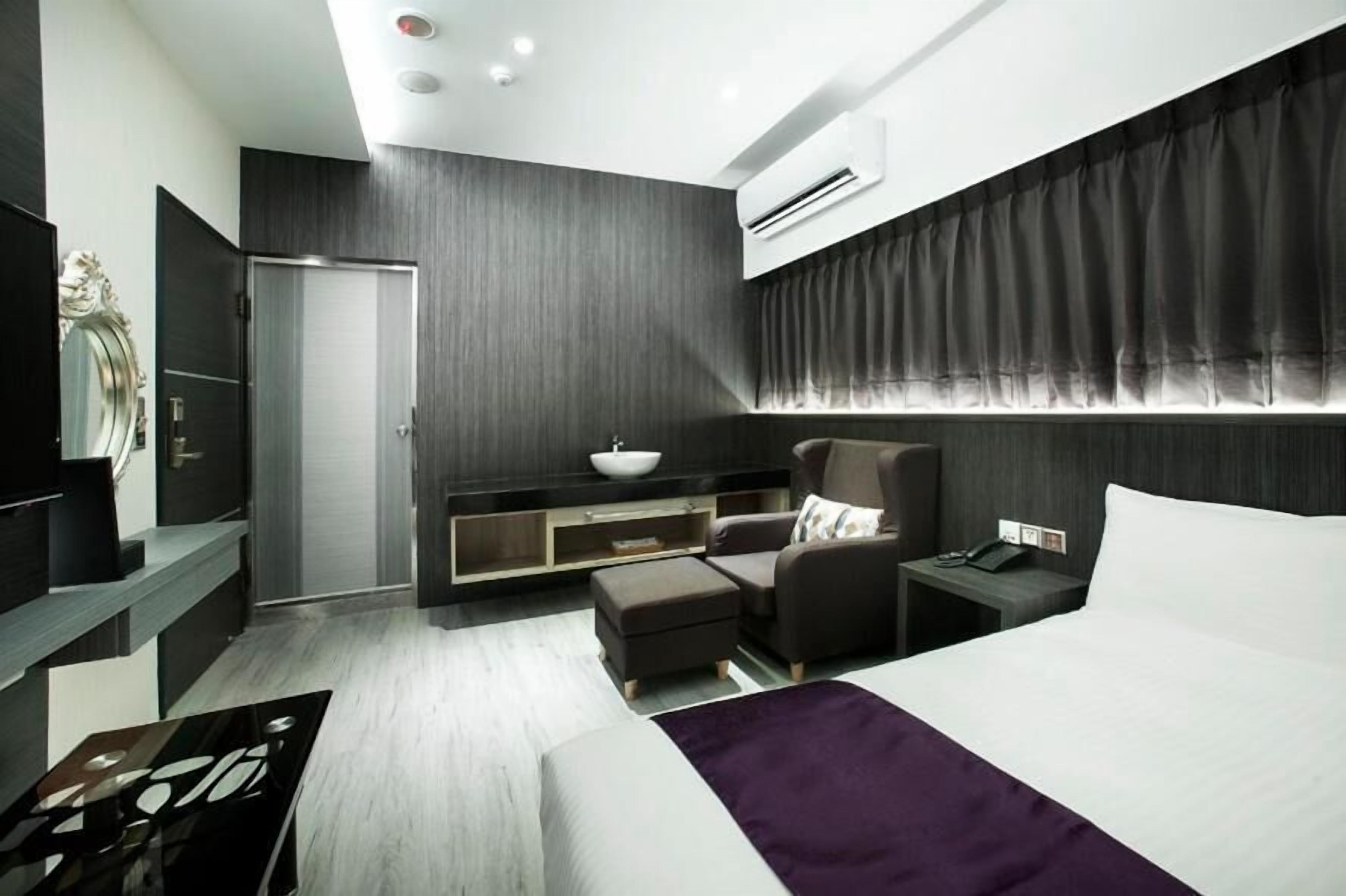 premium bedding, desk, blackout curtains, soundproofing