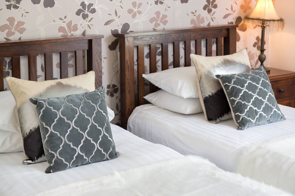 Twin Room | Desk, soundproofing, iron/ironing board (on request), WiFi (free)