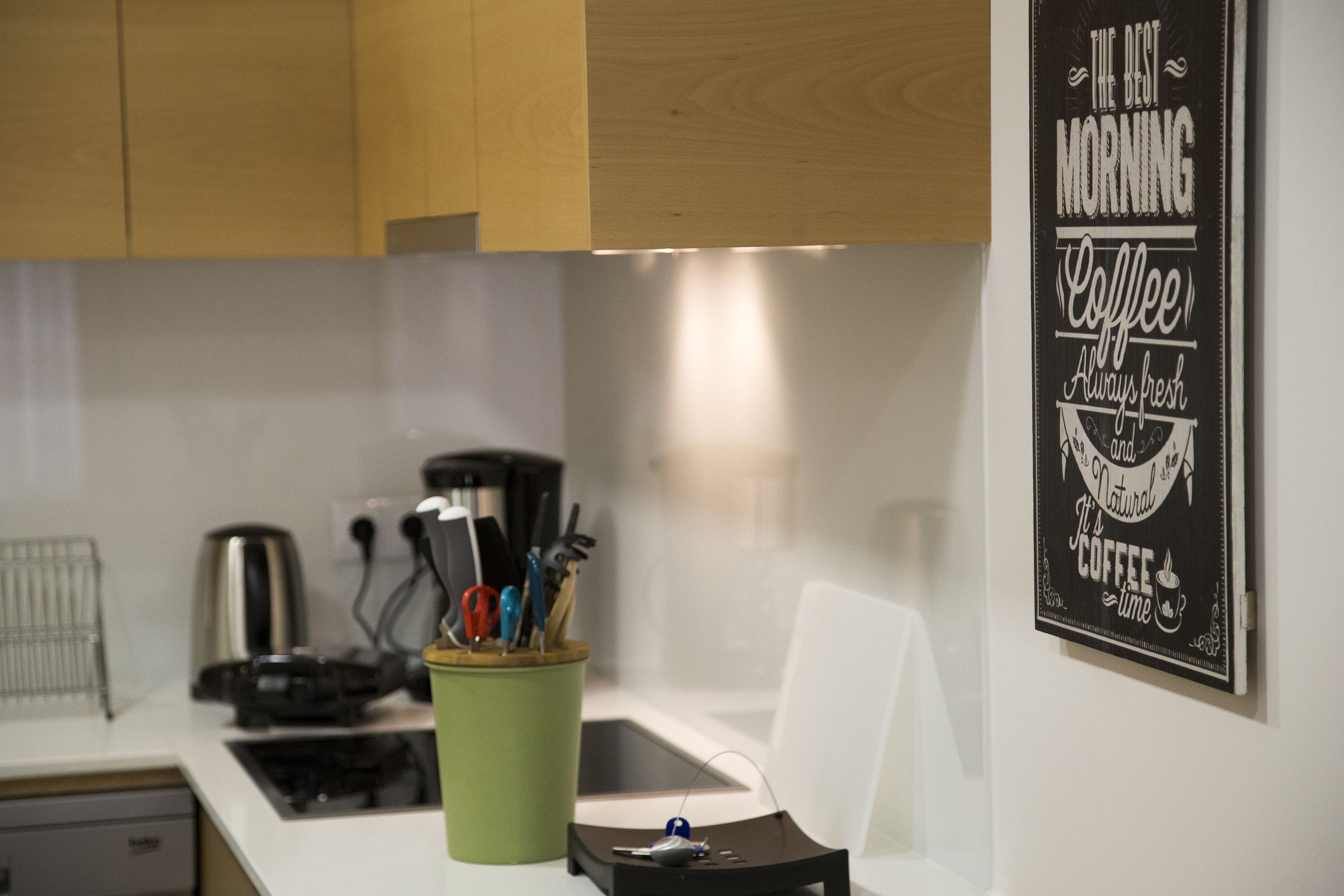 standard apartment, 2 bedrooms | private kitchen | fridge, microwave, oven, stovetop