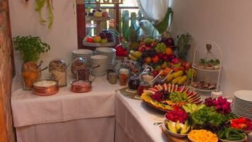 Daily buffet breakfast (EUR 8 per person)