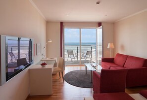 Flat-screen TV, DVD player