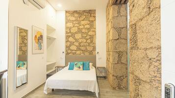 Habitación estándar doble | Colchones Tempur-Pedic, decoración individual, mobiliario individual