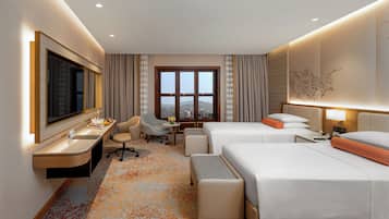 Ropa de cama de alta calidad y minibar