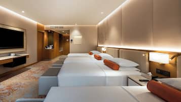 Ropa de cama de alta calidad y minibar