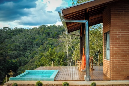 Exclusive Chalet, Hot Tub | Balcony view