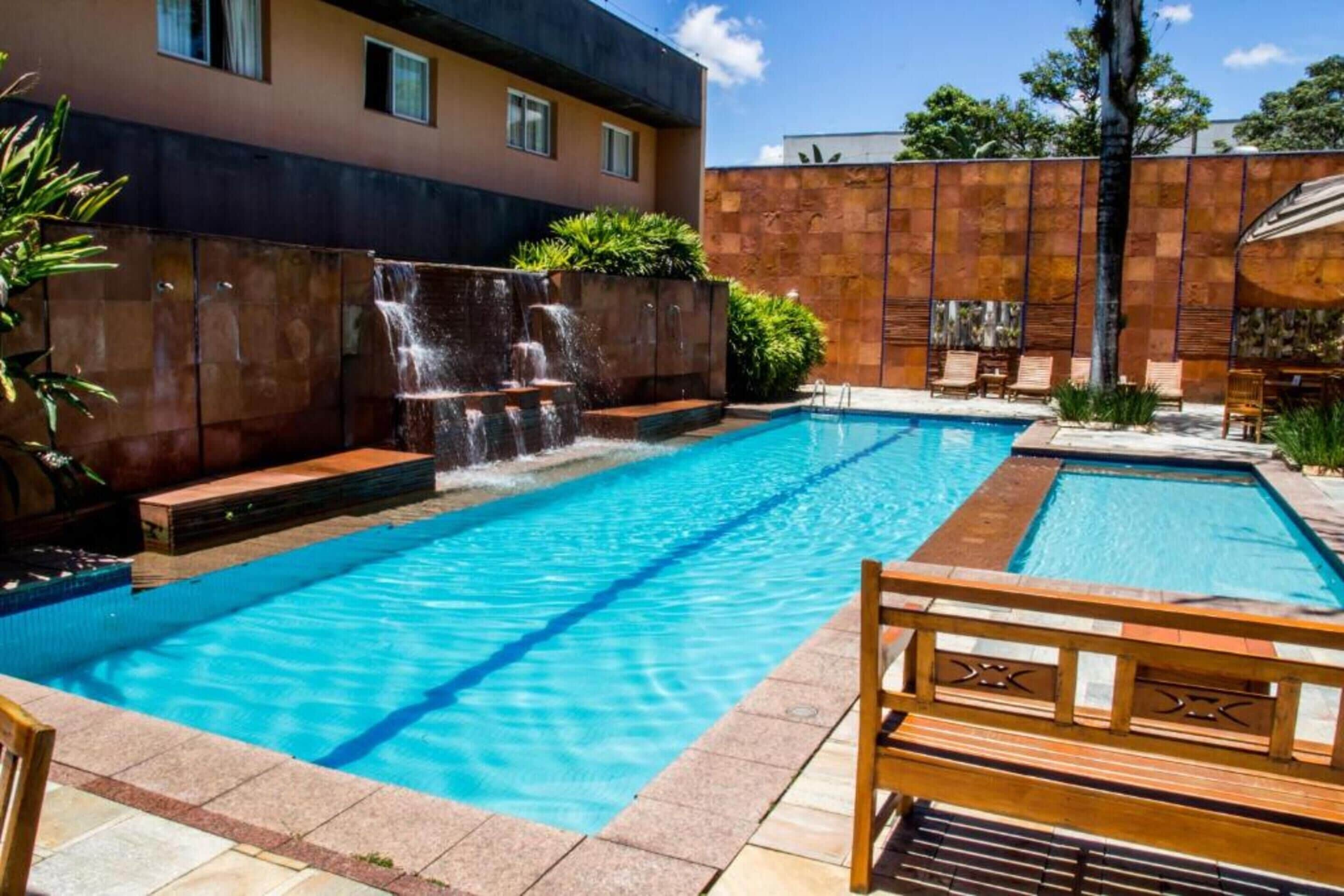 outdoor pool, open 6:00 am to 10:00 pm, pool loungers