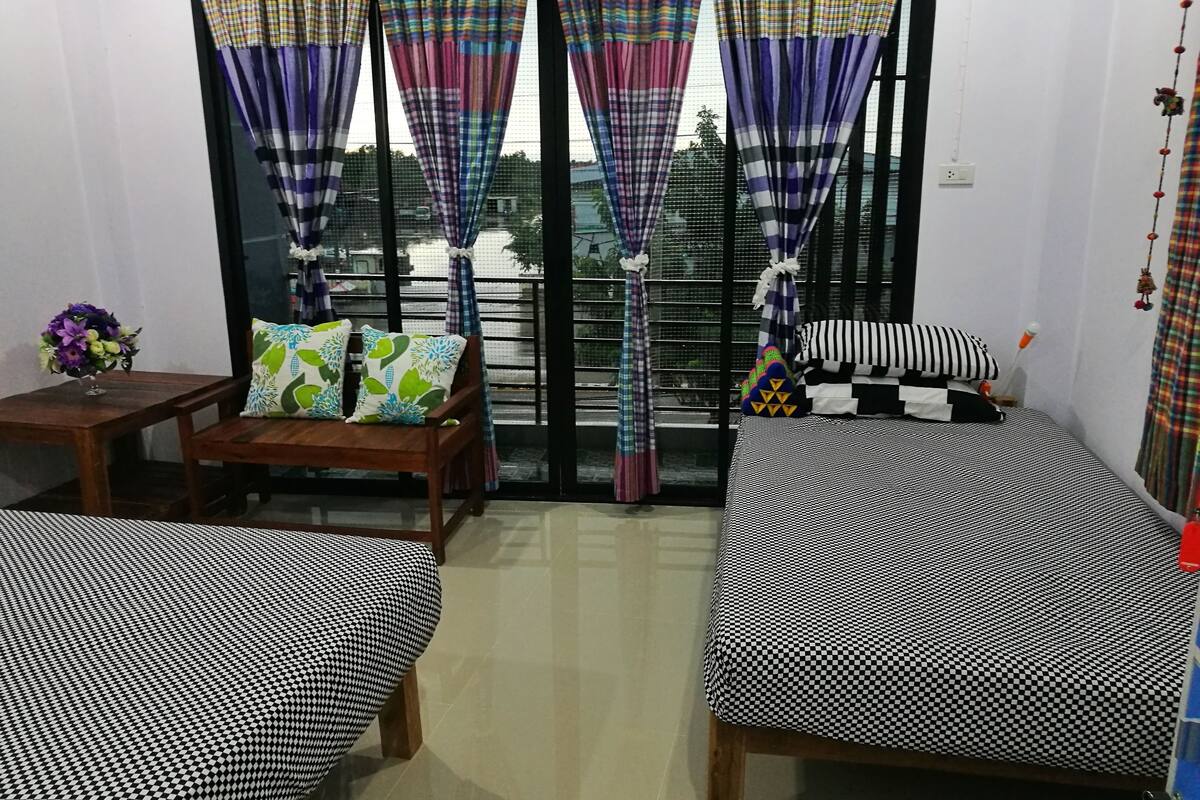 Desk, blackout curtains, iron/ironing board, free WiFi